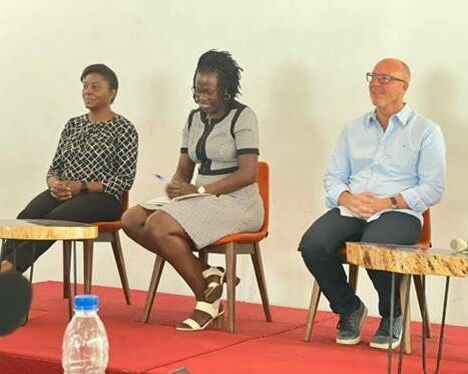 Mme Raissa Diomande représentante de GIZ/ MOVE dans l'échange de panel. Source : PRO-Cashew